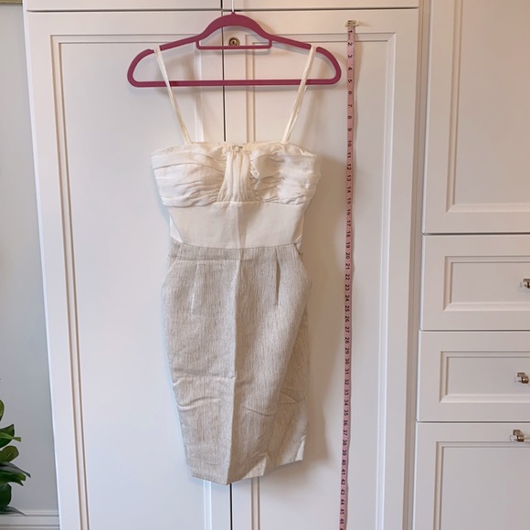 Cremieux cream and beige dress. Size 2 - Picture 1 of 6